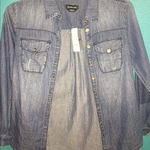 Brand New, Tags still on Bebe Button Up Shirt